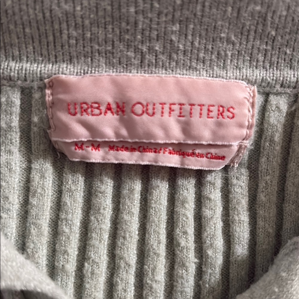 Light green Ribbed Button-Up Cardigan - Picture 2 of 2